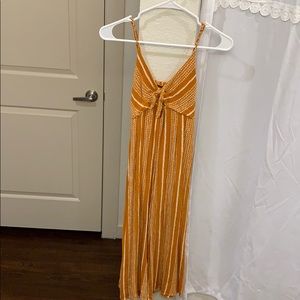 Orange Pattern Jumpsuit